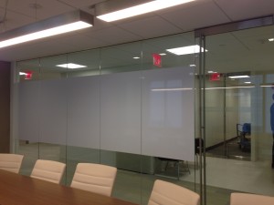 Dry Erase White Board Film in an office space